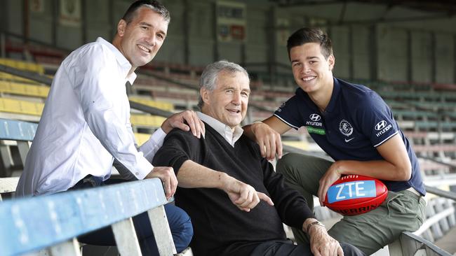 Names don’t get any bigger than Silvagni at Carlton. Picture: David Caird