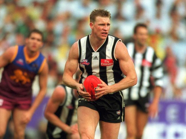 The jumper from Buckley’s Norm Smith medal-winning effort in the 2002 grand final is the key item in the auction.