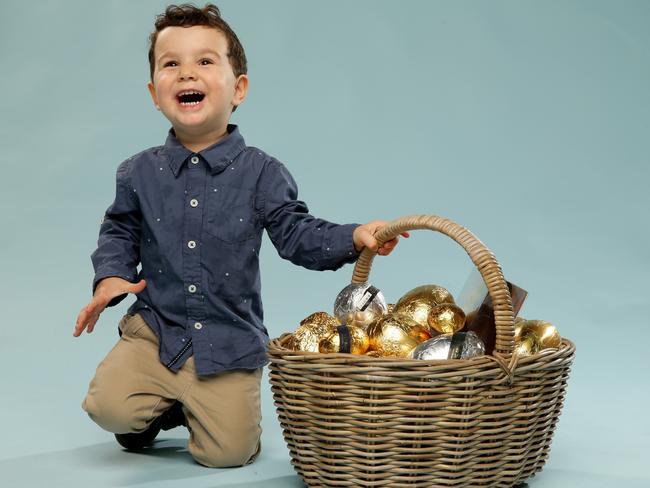 Jack is slightly excited for Easter, can you tell? Picture: Jonathan Ng