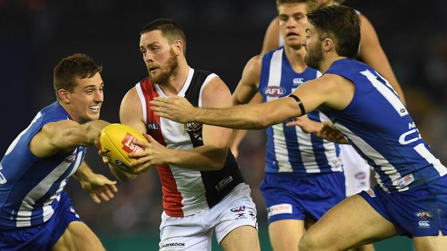 St Kilda and North Melbourne will play on Good Friday. Picture: AAP Images