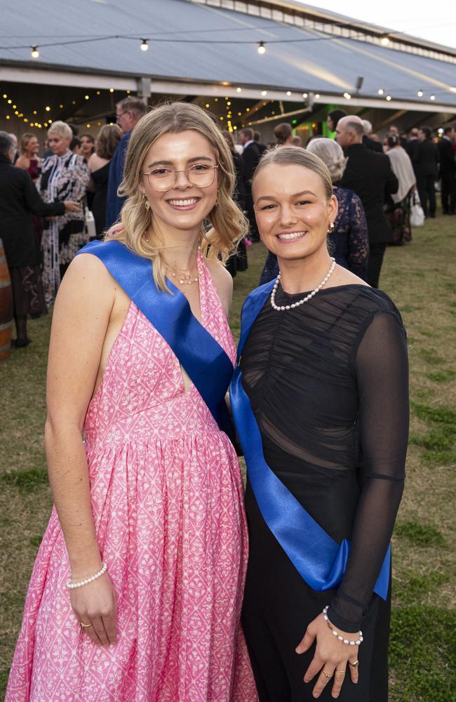 LifeFlight volunteers Mia Rennick (left) and Samantha Bellert at the Toowoomba Gala at The Goods Shed. Picture: Kevin Farmer