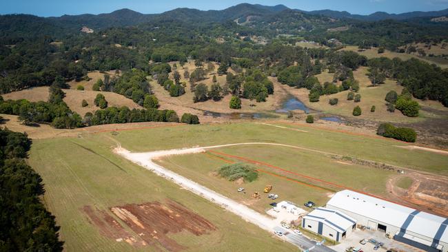 A bird's eye view of the site. Picture: Murray Rix