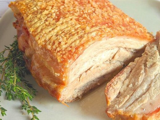 Roast pork belly.