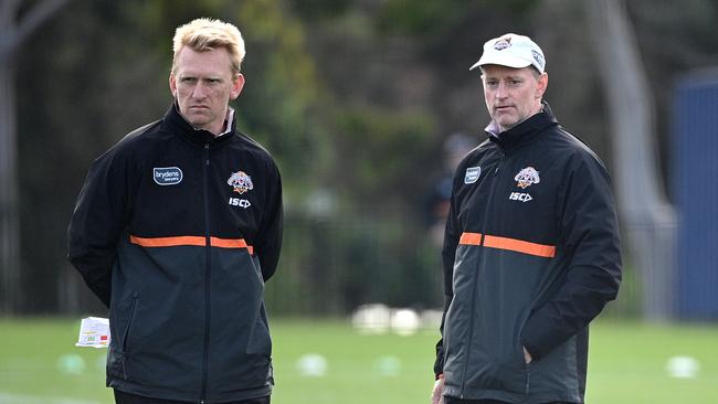 The Warriors are set to announce Andrew Webster (left) as their new head coach for 2023. Picture: AAP.