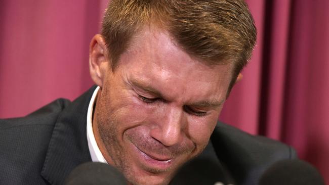 David Warner let his emotions get the better of him.