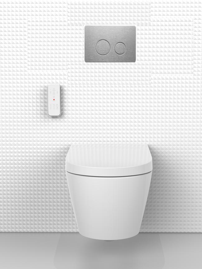 The Zumi Novus Smart Suite toilet self cleans and is automated.