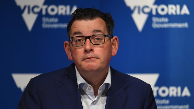 ’Comfortable with the advice’ … Victorian Premier Daniel Andrews. Picture: James Ross