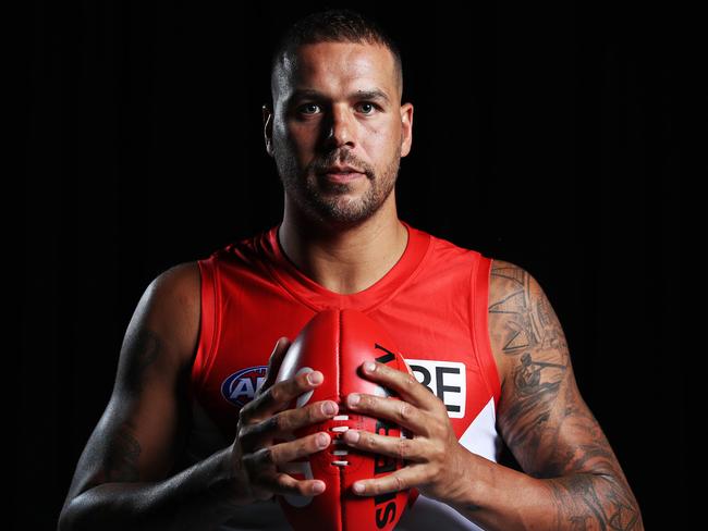 DAILY TELEGRAPH - Pictured is Sydney Swans player Lance Franklin, in Moore Park today ahead of the start of the 2020 Season. Picture: Tim Hunter.