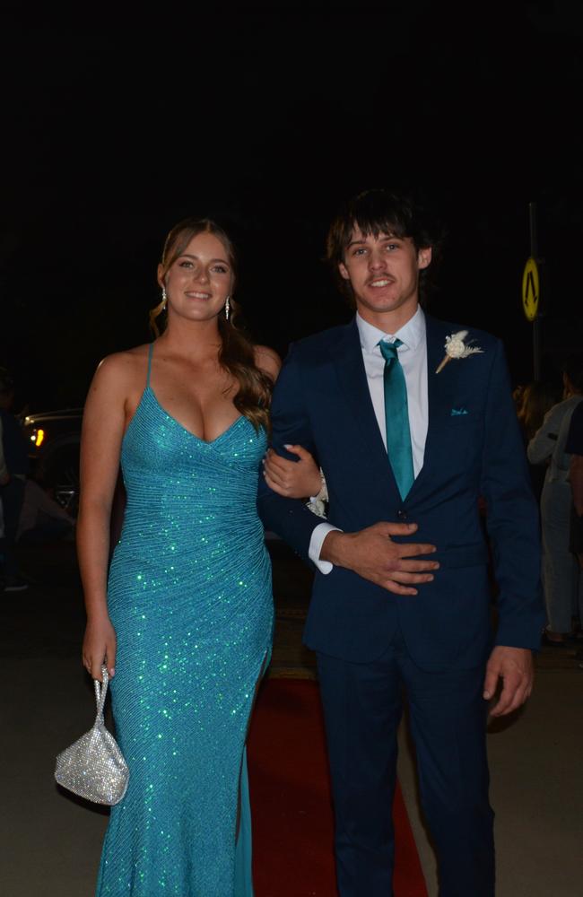 Caitlyn Rhodes and Angus McPhee at Assumption College's year 12 formal on April 22, 2025. Photo: Jessica Klein