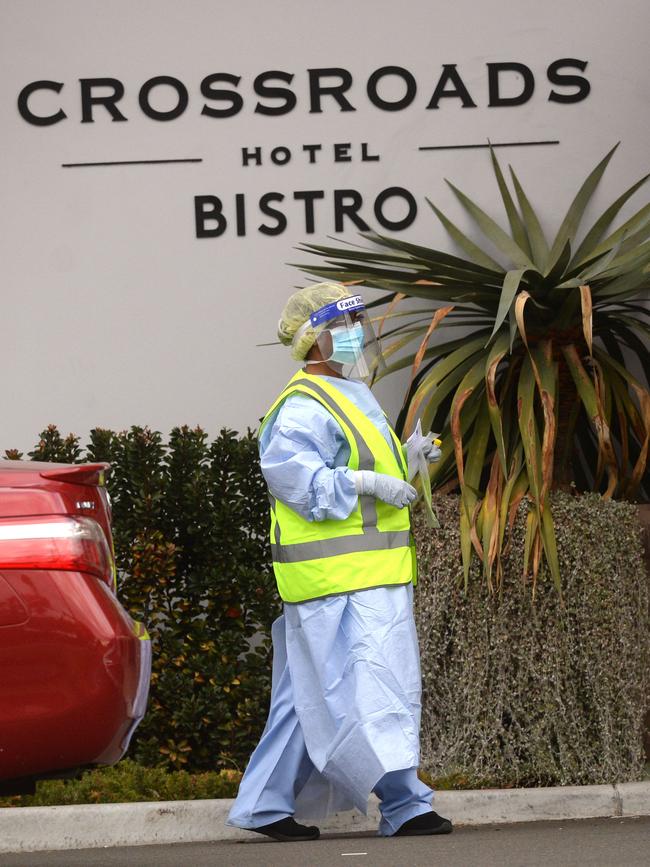 The Crossroads Hotel, where a previous outbreak occurred in NSW. Picture: Jeremy Piper