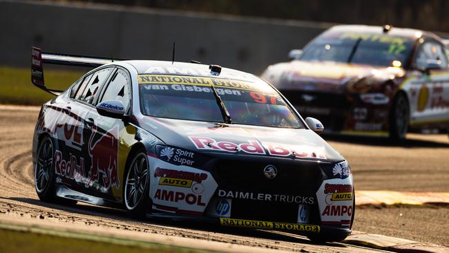 Shane van Gisbergen on his way to double delight at Darwin’s Hidden Valley. Picture: Getty Images