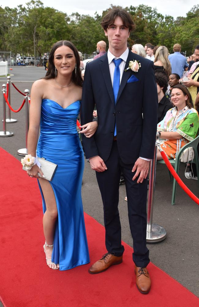 Kiana Campbell and Will Stephenson at the Pacific Lutheran College Formal held at the Sunshine Coast Turf Club on November 15, 2024. Picture: Sam Turner