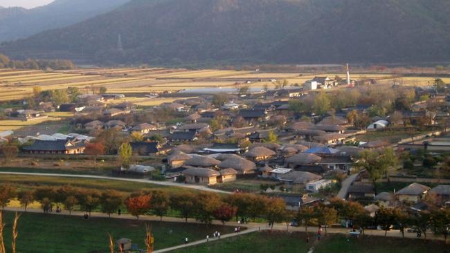 Hahoe village in South Korea.