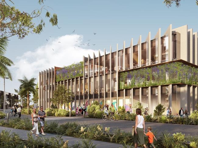 Artist's impression of the new Coomera Civic Hub.