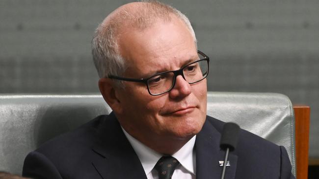 CANBERRA, AUSTRALIA - NOVEMBER 21: Scott Morrison MP during Question time at Parliament House in Canberra. Picture: NCA NewsWire / Martin Ollman