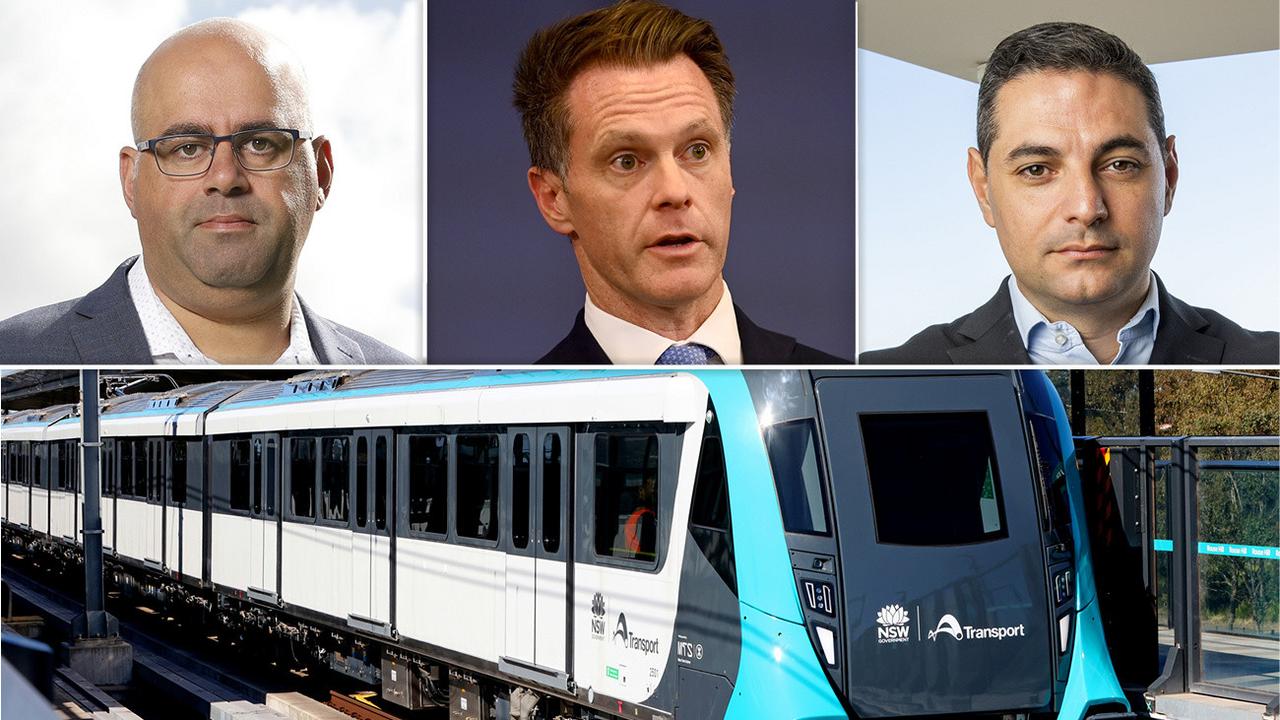 Khal Asfour (top, l to r), Chris Minns and Ned Mannoun have all warned there will be ‘significant disruptions’ to commuters while the Southwest Metro is built.