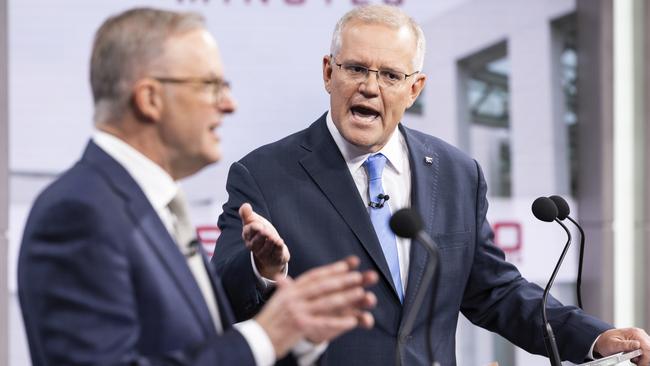 Watching the so-called “leaders” shout at each other in Sunday’s debate sums up how embarrassing this campaign has been. Picture: Alex Ellinghausen