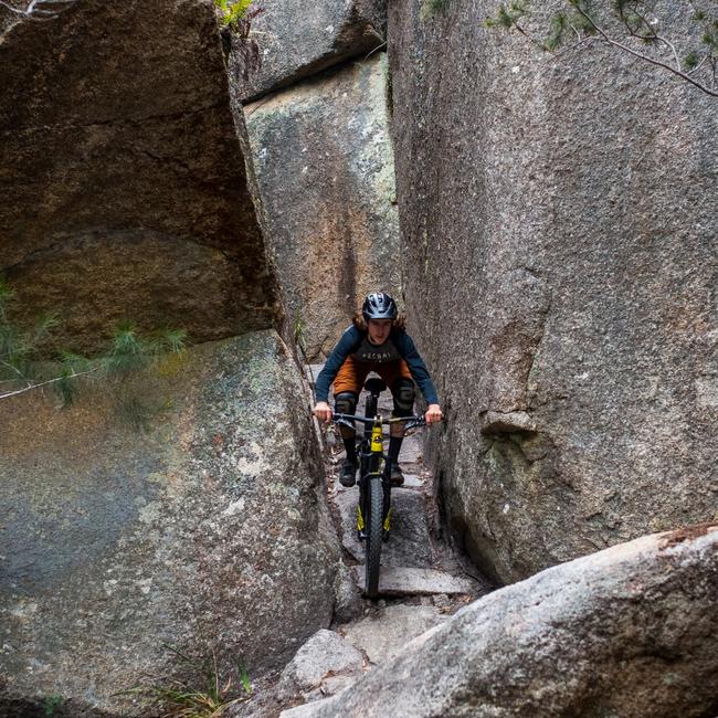 The Blue Derby Mountain Bike trails encompass some of the most stunning landscapes in Tasmania. Picture: KANE NAARAAT/Pinkbike.com