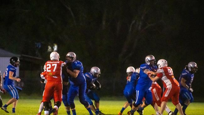 Mackay Gridiron vs Townsville Cyclones at West Tiger Park Walkerston. Saturday 20 January 2024 Picture:Michaela Harlow