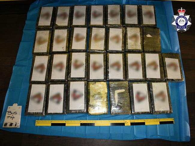 A record 139kg of cocaine valued at $45m was seized in Adelaide Picture: NCA NewsWire via AFP