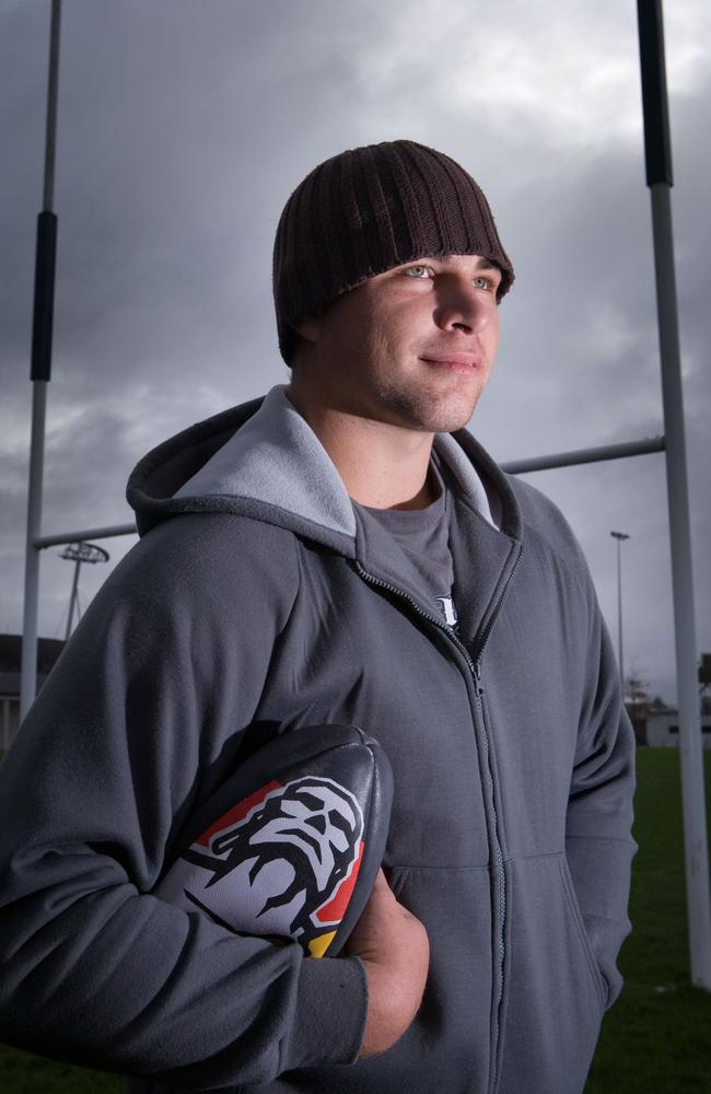 Clinton Stockman, grandson of All Black Colin Meads, at Fraser Tech Rugby Club in 2006. He was sentenced for manslaughter in February. Photograph by Stephen Barker