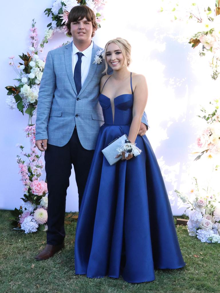 Heidi with formal partner at the 2024 St Ursula's College formal.