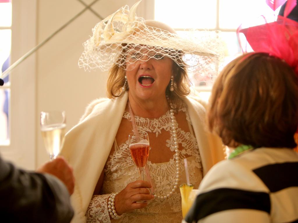 Popular guest Gina Rinehart in the Emirates marquee in 2016. Picture: Stuart McEvoy/The Australian