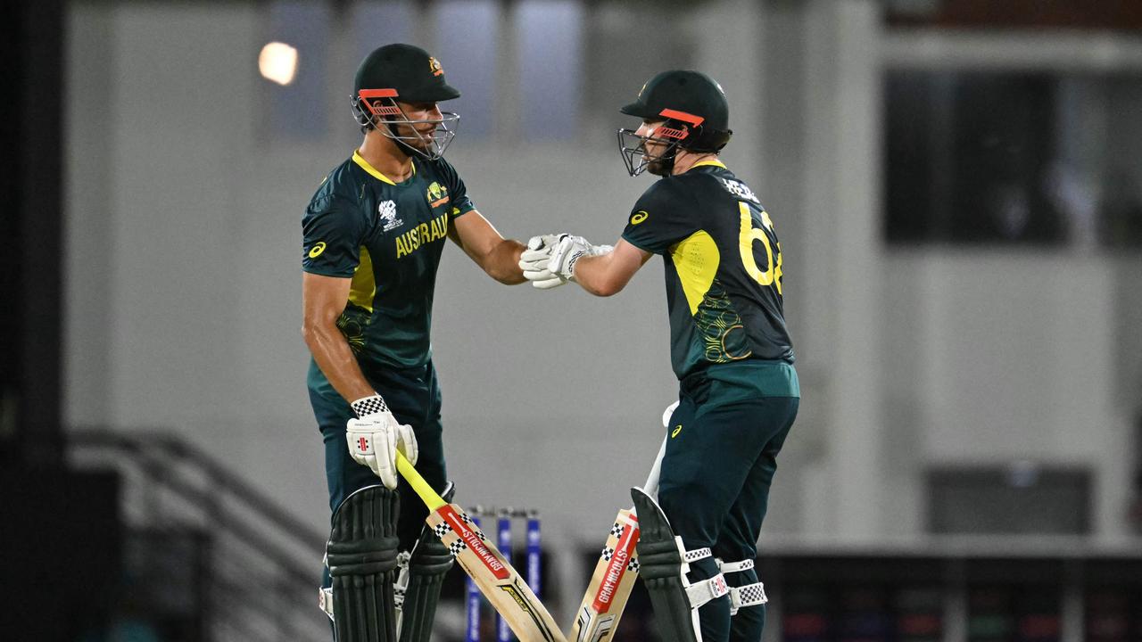 The match-winning partnership. (Photo by TIMOTHY A. CLARY / AFP)