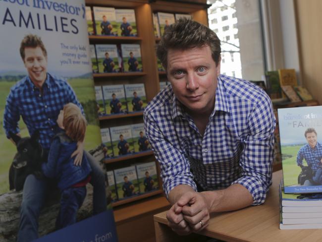 Scott Pape’s book, The Barefoot Investor, comes in at number two on the list of Australia’s top-selling titles. Picture: AAP