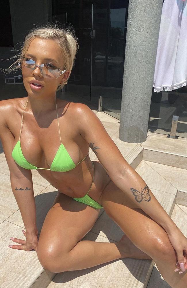 The influencer wore a bikini by online retailer Oh Polly. Picture: Instagram