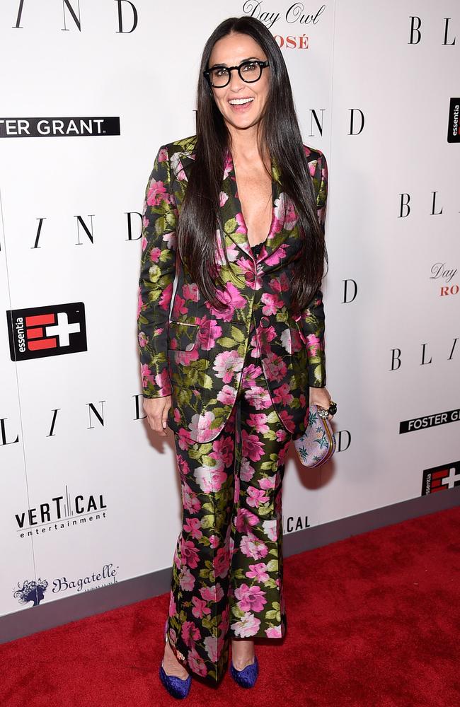 Demi attends the Blind premiere in New York City.