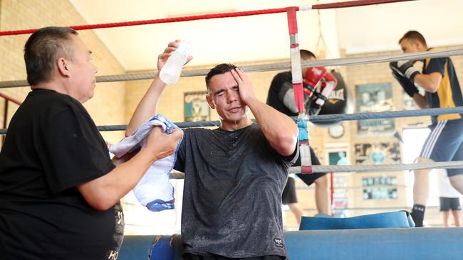 Tim Tszyu preparing for his December 16 fight against Kiwi Bowyn Morgan. Picture: Tim Hunter.