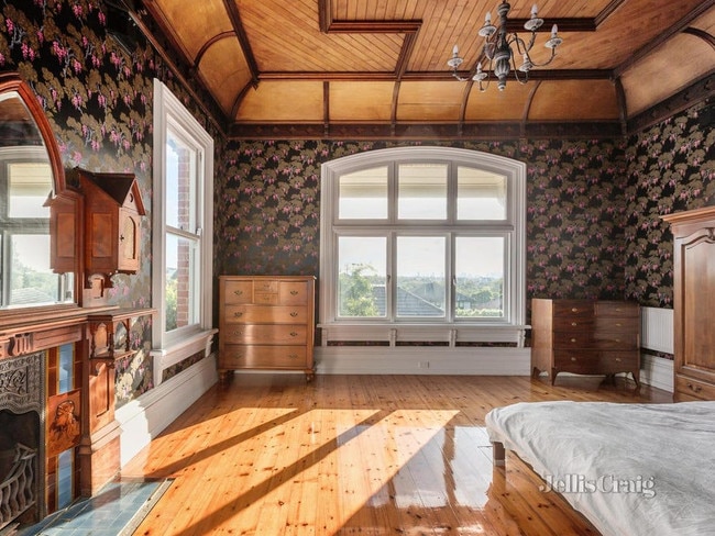 Beyond the period facade complete with gargoyles and Scottish slate tiles there are a host of beautiful Victorian features on a sprawling block in Glen Iris. Picture: Supplied