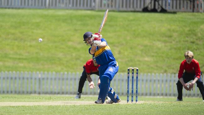 Hedley Donges bats for Toowoomba Grammar School.