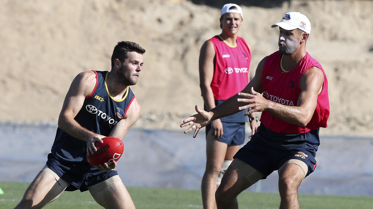 Brad Crouch, left, made a successful comeback in the practice match against the Power.