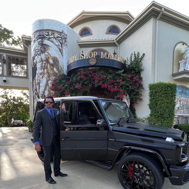 Travis 'Candyman' Beynon at the Candy Shop Mansion. Picture: Instagram