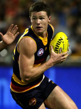 Patrick Dangerfield in action for Adelaide in 2009. Picture: Morne de Klerk