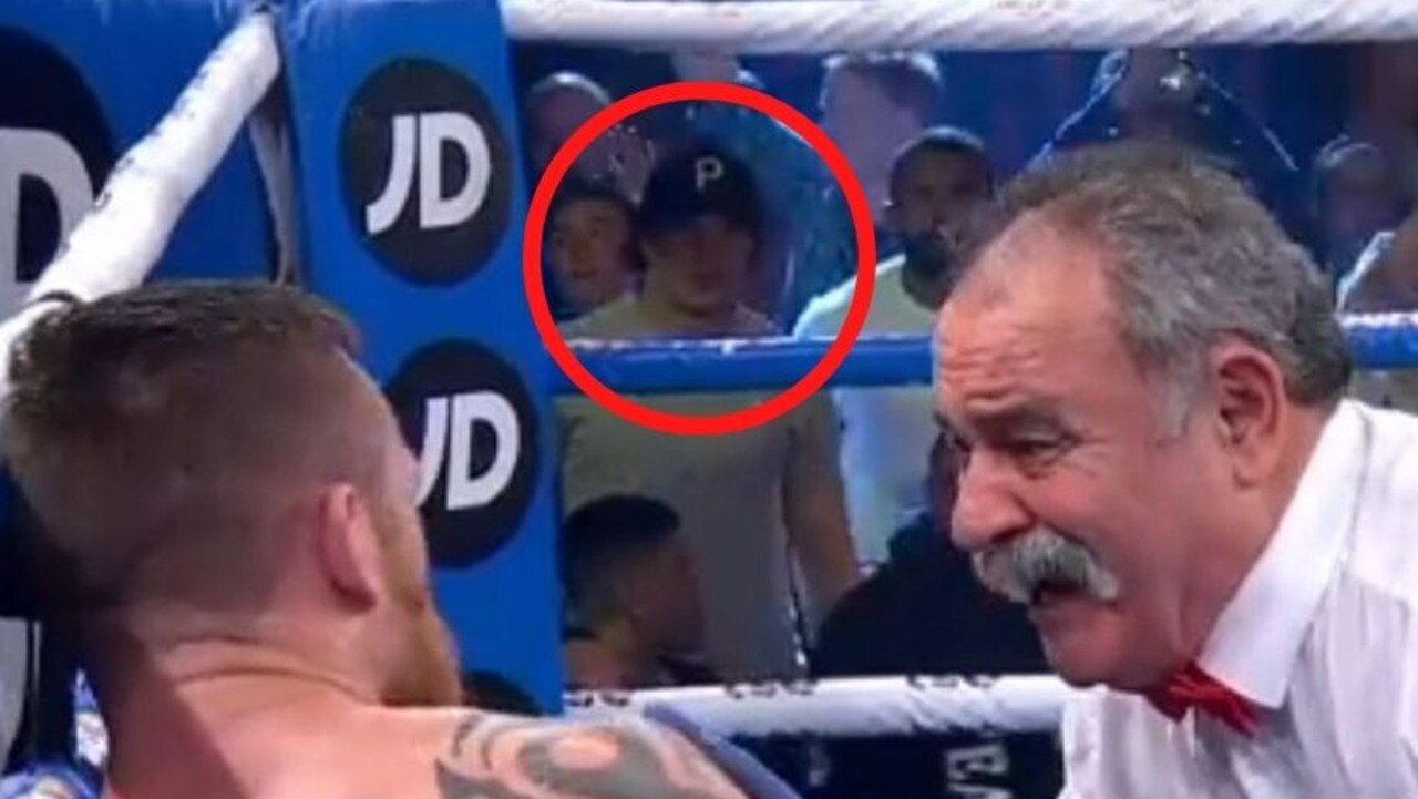 James Roberts spotted at the Tim Tszyu fight.