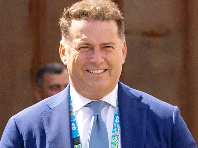 MELBOURNE, JANUARY 19, 2023: Karl Stefanovic attends a Nine function at the Australian Open in Melbourne. Picture: Mark Stewart