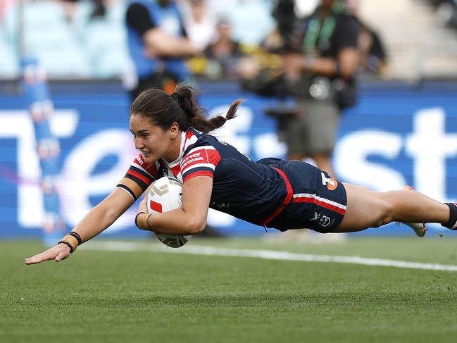 Elliott belives it is just a matter of time before Roosters teammate Olivia Kernick earns a Jillaroos call up. Picture: Getty Images