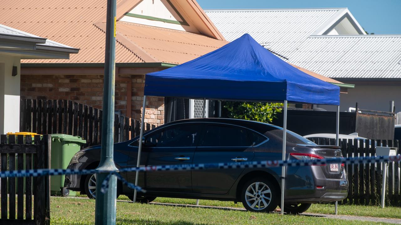 Forensic investigators at the scene of an alleged murder on Robb Pl, South Mackay on June 20, 2024. Ryan Cole has been taken into custody after allegedly killing Natalie Frahm, and attempting to kill James McGill on June 19, 2024. Picture: Michaela Harlow