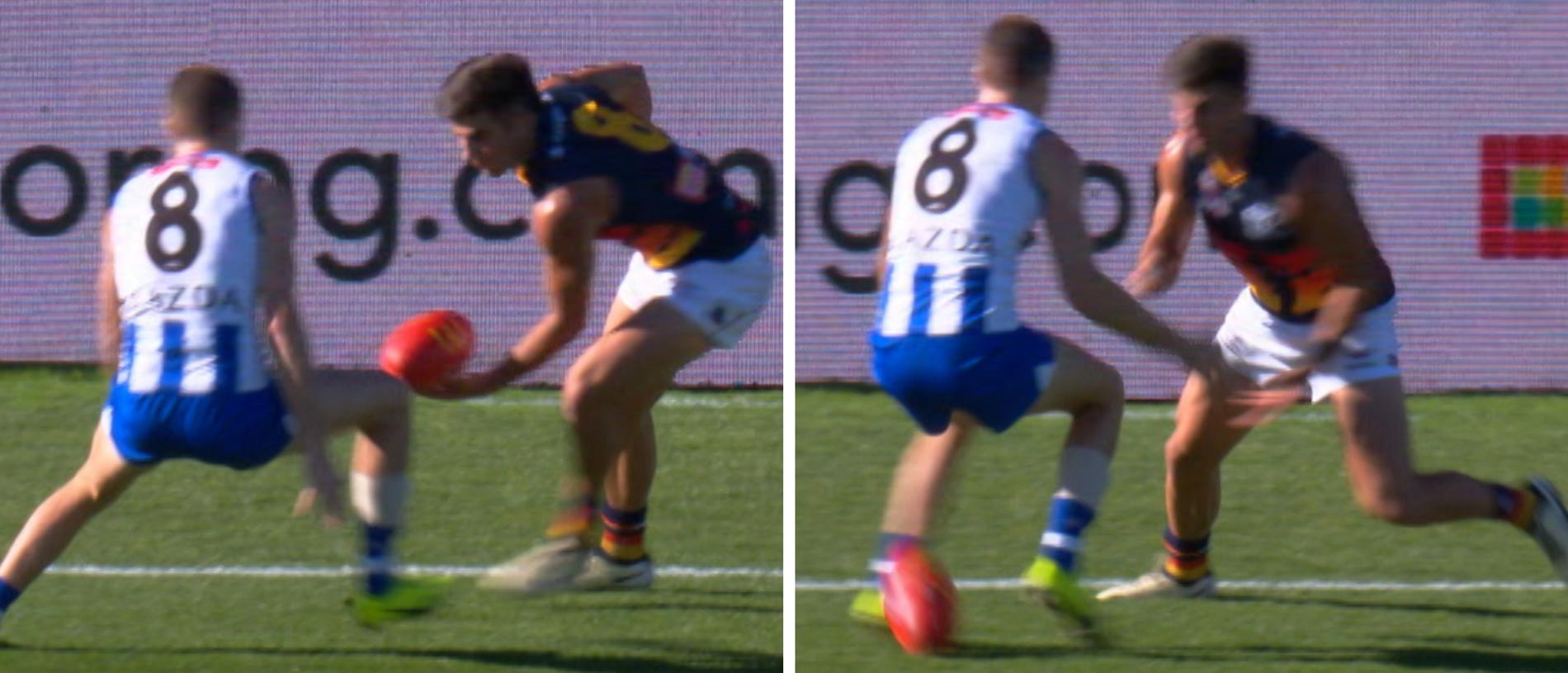 Adelaide's Josh Rachele delivers "the goal assist of the year".