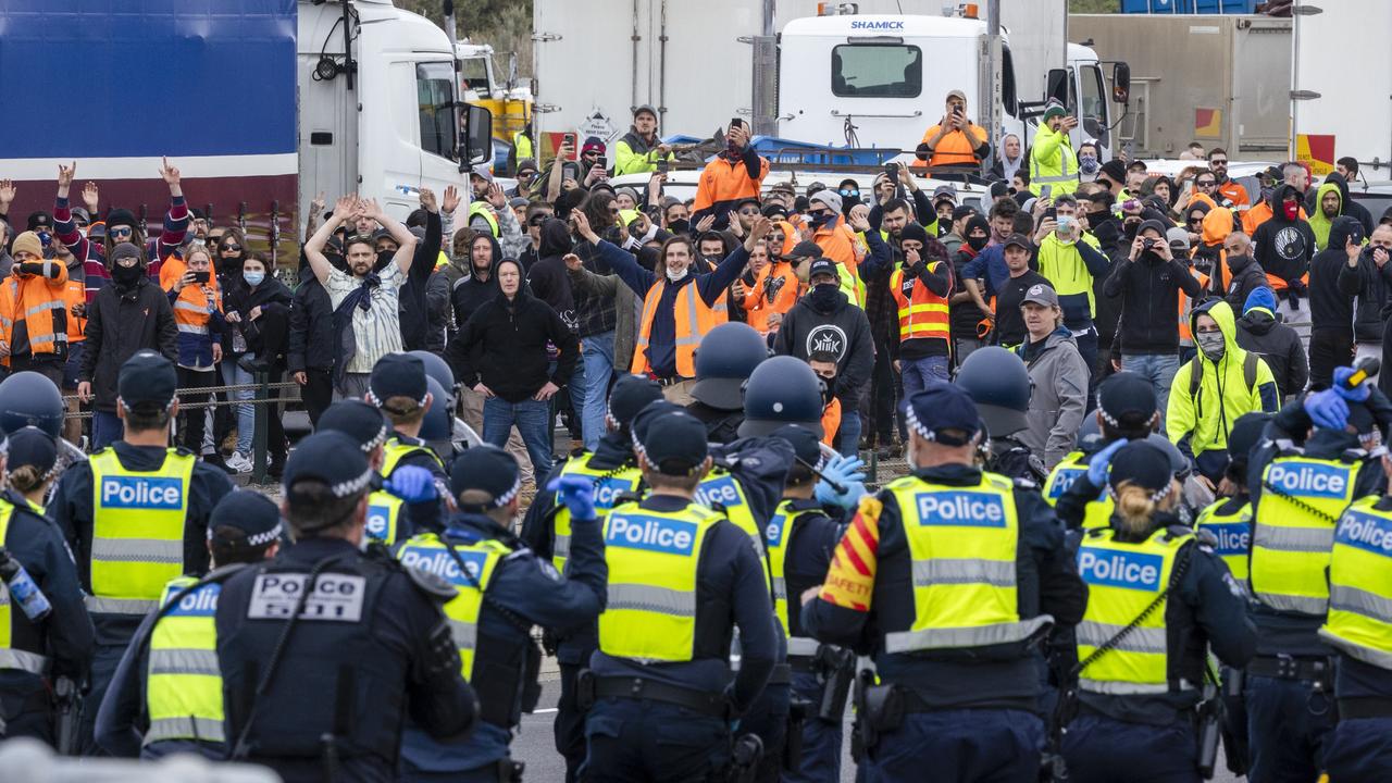 Dozens of arrests were made. Picture: NCA NewsWire / David Geraghty