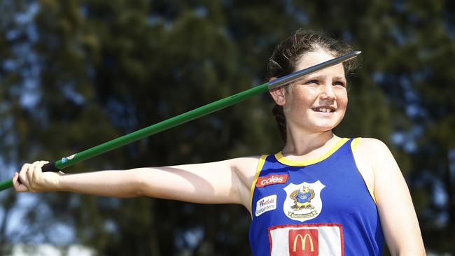 Javelin thrower Tali Baltineshter was one of the stand out performers. Picture: John Appleyard