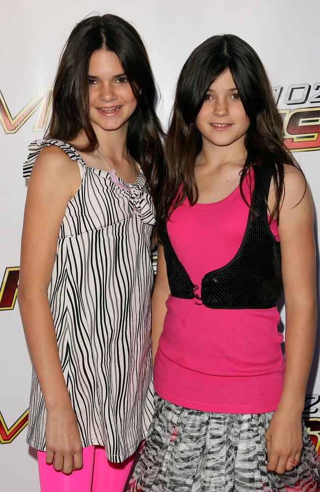 Time flies! Kendall and Kylie Jenner in 2008. Picture: Getty Images