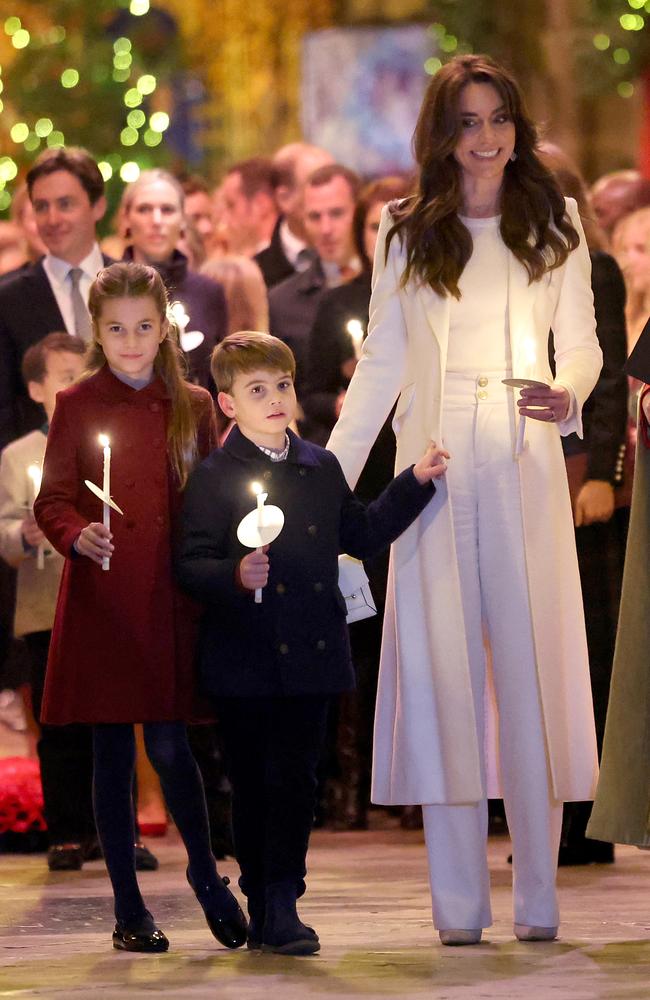 The Princess of Wales and her family attended the Together At Christmas Carol Service at Westminster Abbey last week. Photo by Chris Jackson/Getty Images.