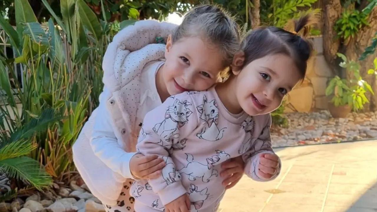 Yoni and Doron’s daughter’s four year-old Raz (L) and two-year-old Aviv (R) were taken hostage. Picture: Instagram