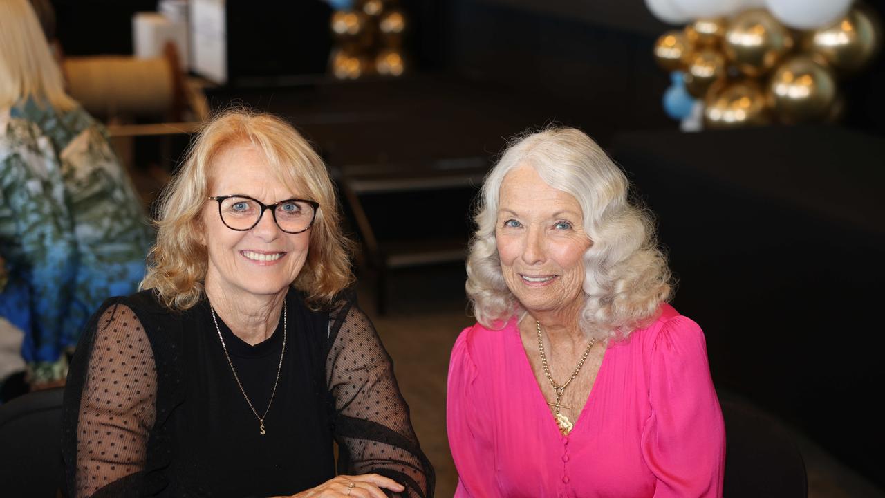 Jocelyn Aplin and Sue Sellings at the Surfers Paradise Surf Life Saving Club Centenary Season Launch for Gold Coast at Large. Picture, Portia Large.