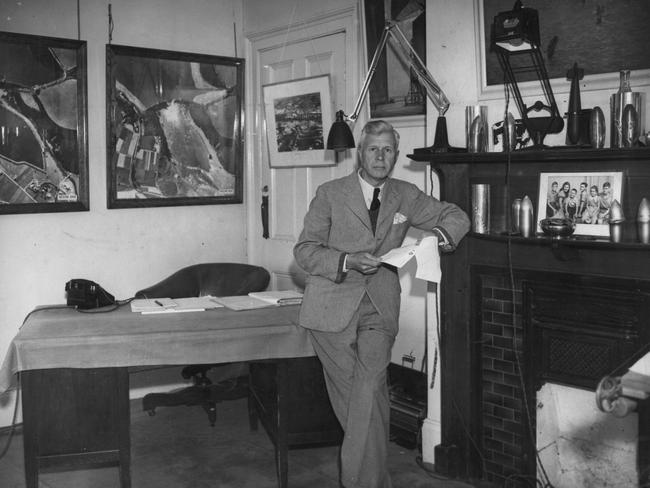 Inventor Barnes Wallis in his study in 1945.