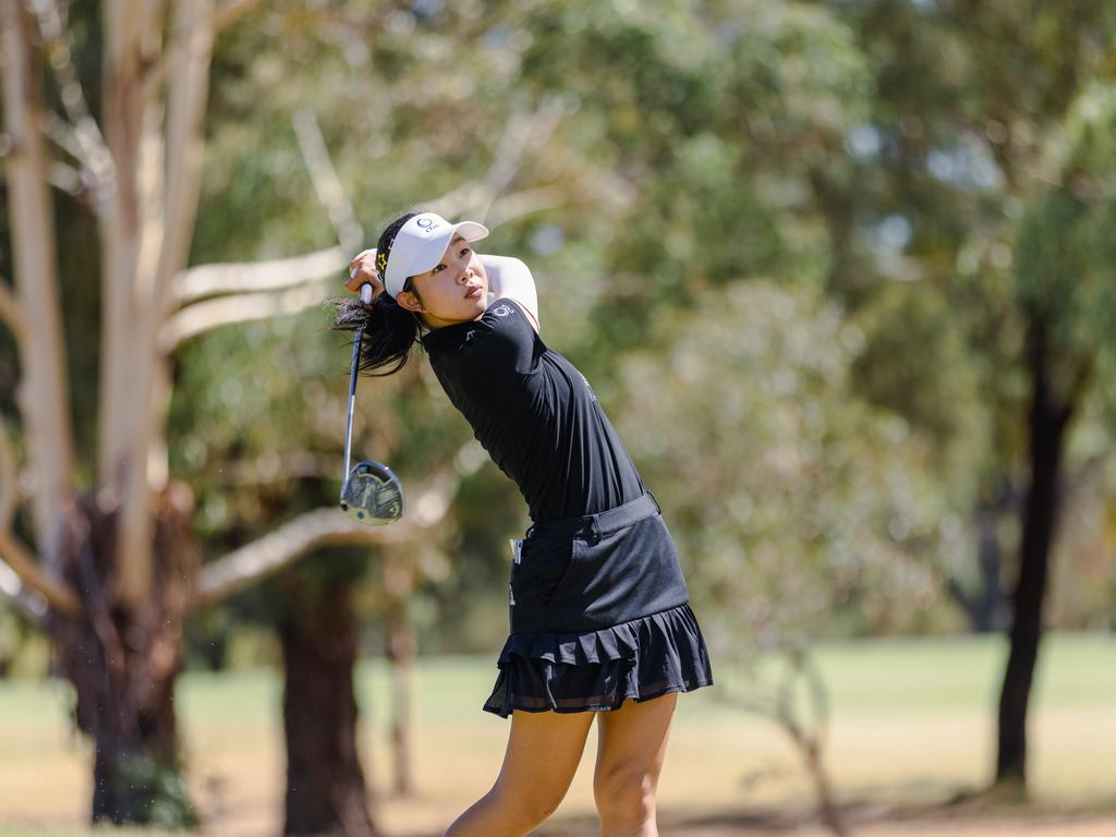 Cholcheva Wongras in action during the Webex Player Series. Golf Australia